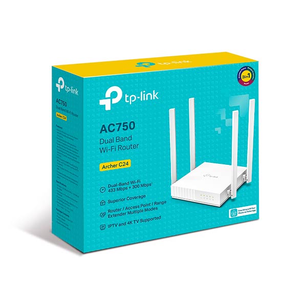 TP-Link Archer C24 AC750 Dual-Band Wi-Fi Router