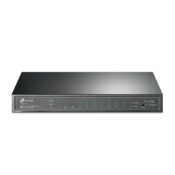 TP-Link TL-SG2210P JetStream 10-Port Gigabit Smart Switch with 8-Port PoE