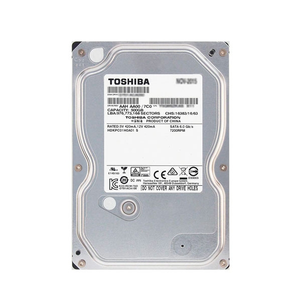 Toshiba 500 GB 7200rpm HDD DT01ACA050
