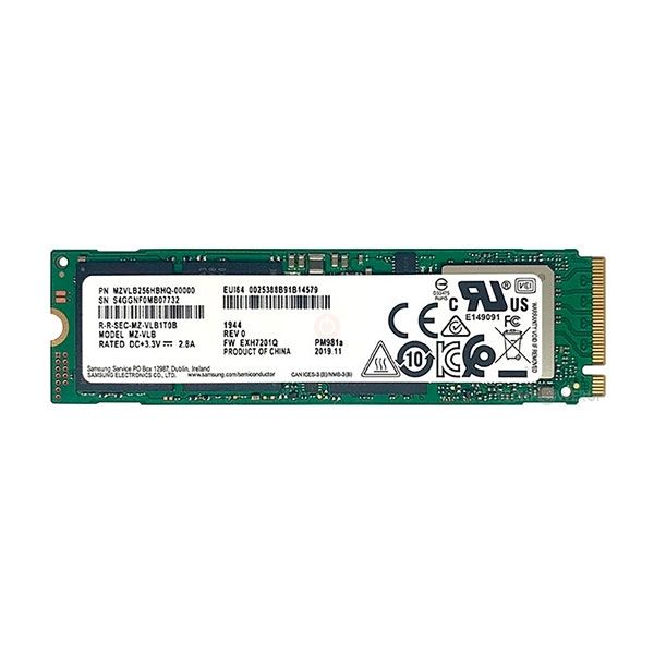 Samsung PM981a 256GB Gen3 SSD