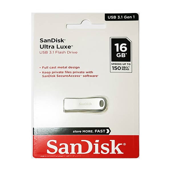 SanDisk Ultra Luxe 16GB Flash Drive