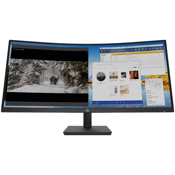 HP M34d WQHD Curved Monitor 3B1W4AA