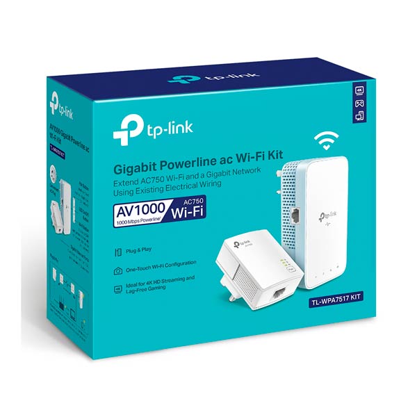 TP-Link TL-WPA7517 AV1000 Gigabit Powerline ac Wi-Fi Kit