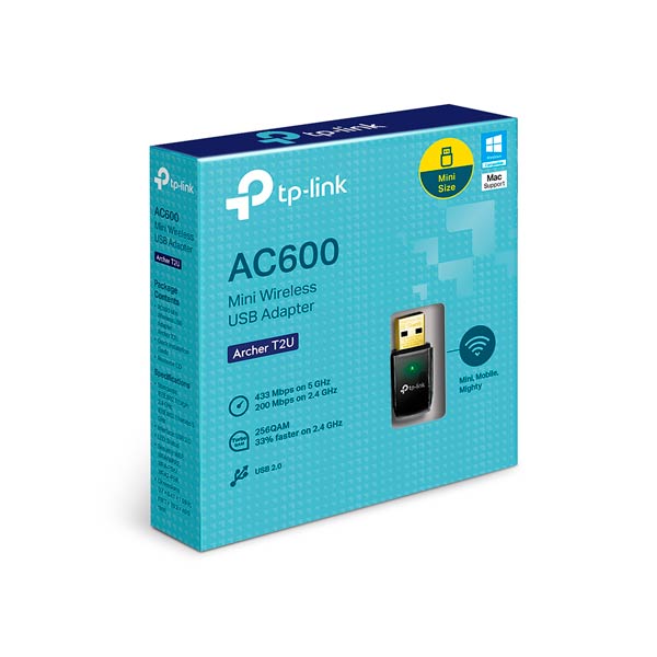 TP-Link Archer T2U V3 AC600 Dual Band USB Adapter