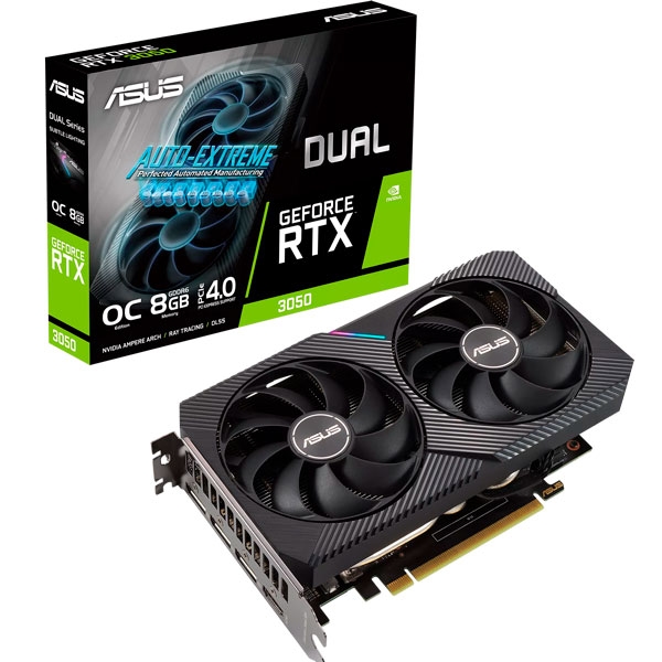 ASUS Dual GeForce RTX™ 3050 OC Edition 8GB GDDR6