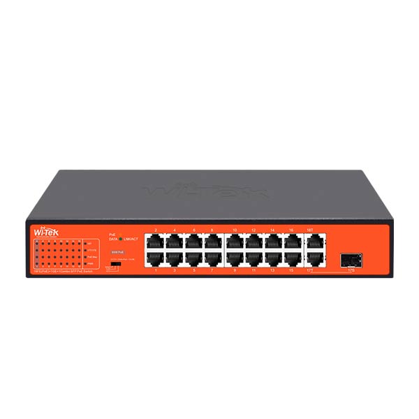 Wi-Tek WI-PS518G 16-Port PoE Switch