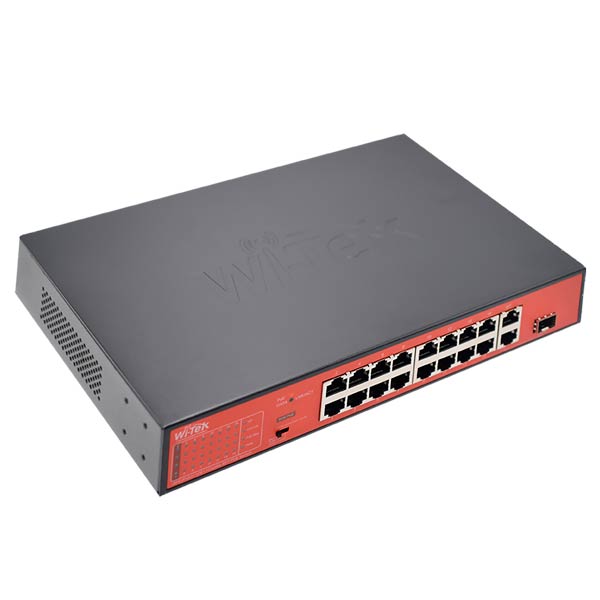 Wi-Tek WI-PS518G 16-Port PoE Switch