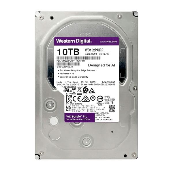 Western Digital WD Purple Pro 10TB Surveillance