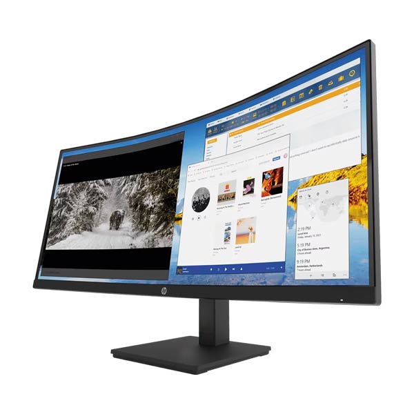 HP M34d WQHD Curved Monitor 3B1W4AA