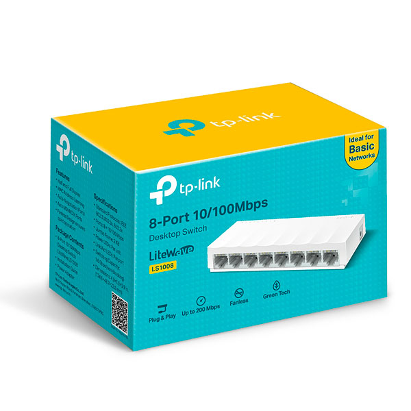 TP-Link LS1008 8-Port 10/100Mbps Desktop Switch
