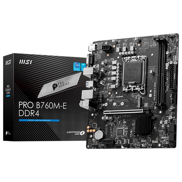 MSI PRO B760M-E DDR4 Motherboard 