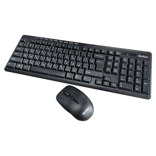 Striker Wireless Combo ST-SKB668+G30 Black