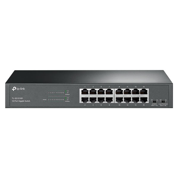 TP-Link TL-SG1016D 16-Port Gigabit Desktop Rackmount Switch