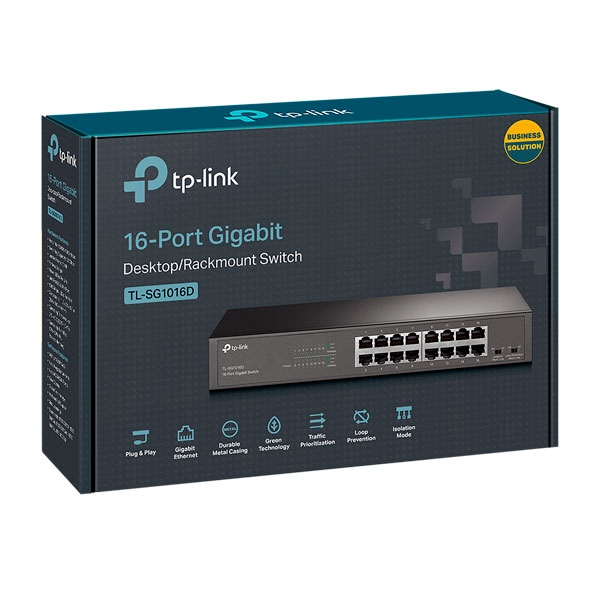 TP-Link TL-SG1016D 16-Port Gigabit Desktop Rackmount Switch