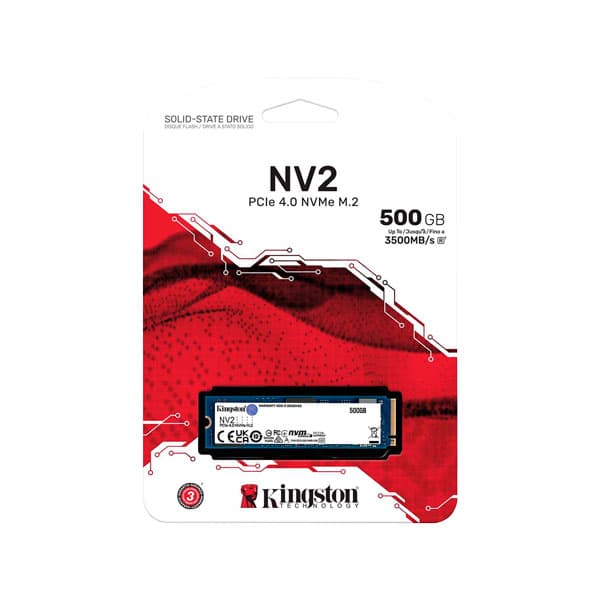 Kingston 500GB NV2 PCIe NVMe SSD SNV2S/500G