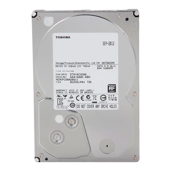 Toshiba 2 TB 7200rpm HDD DT01ACA200