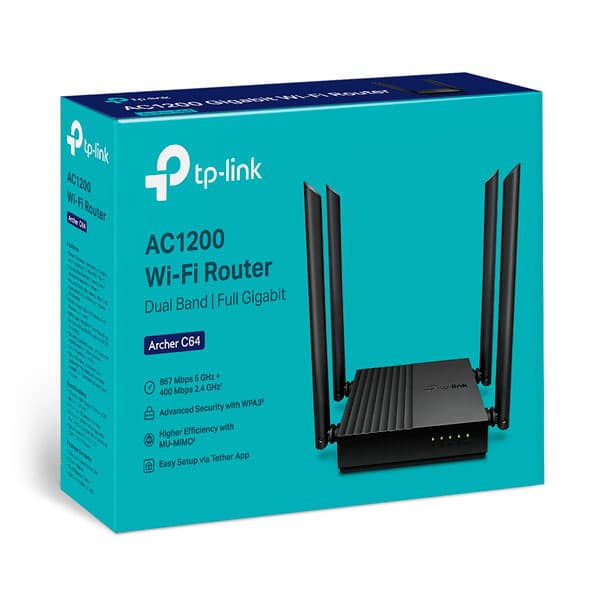TP-Link Archer C64 AC1200 Wireless MU-MIMO WiFi Router