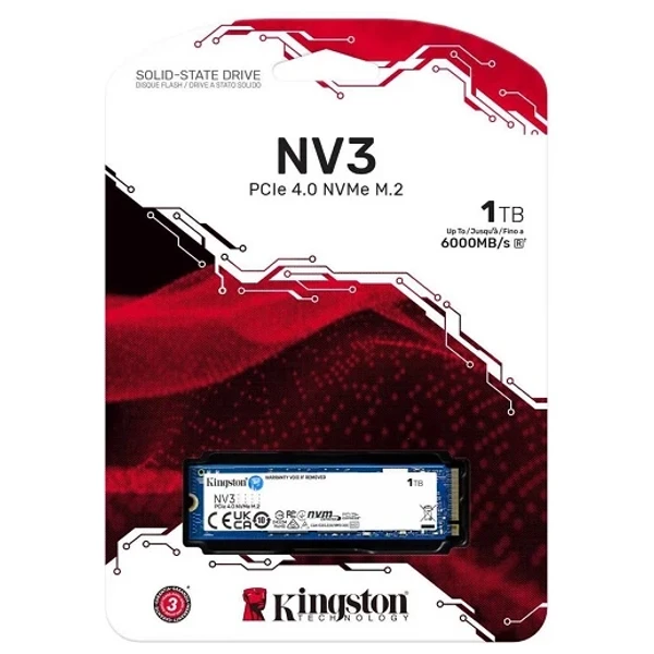 Kingston 1TB NV3 PCIe 4.0 NVMe SSD SNV3S/1000G