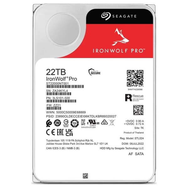 Seagate IronWolf Pro 22TB HHD ST22000NT001