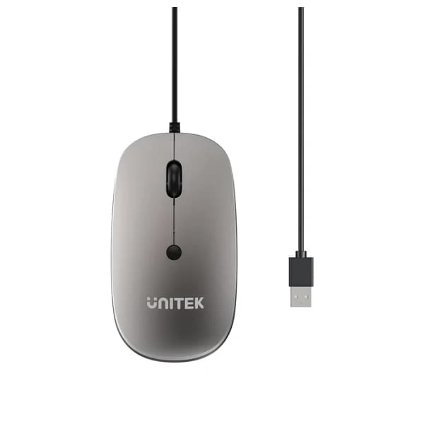 UNITEK SlimTrack Wired Optical Mouse T060BGY01