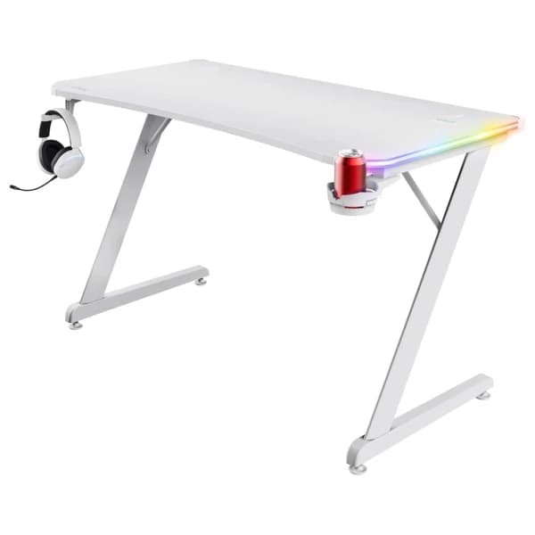 TRUST GXT709W LUMINUS RGB DESK WHITE